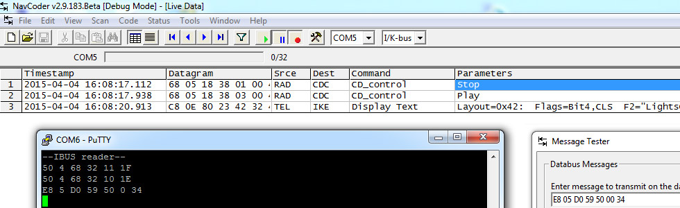 ibus interface for navcoder